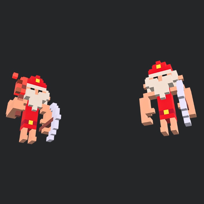 【3Dボクセル・glbデータ】トットゥ