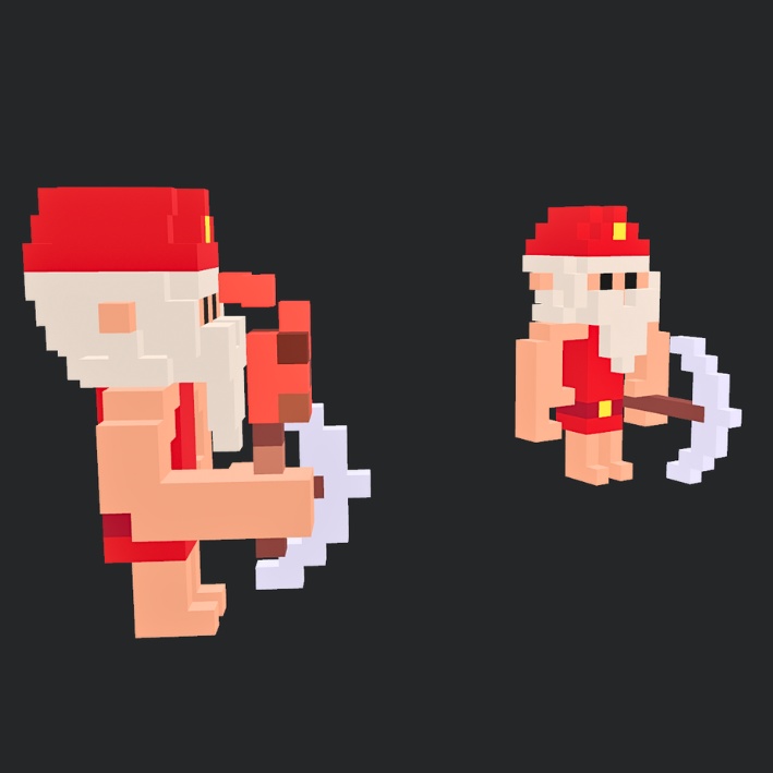 【3Dボクセル・glbデータ】トットゥ