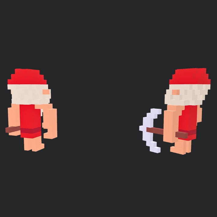 【3Dボクセル・glbデータ】トットゥ