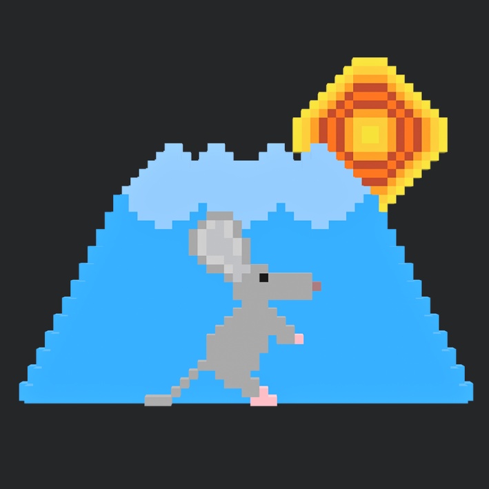  【3Dボクセル・glbデータ】子（福守り）干支