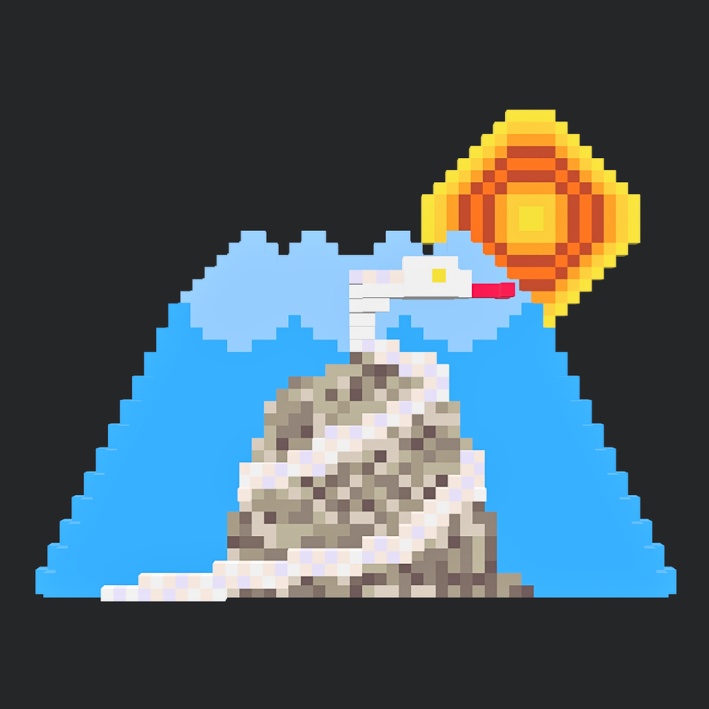 【3Dボクセル・glbデータ】巳（福守り）干支