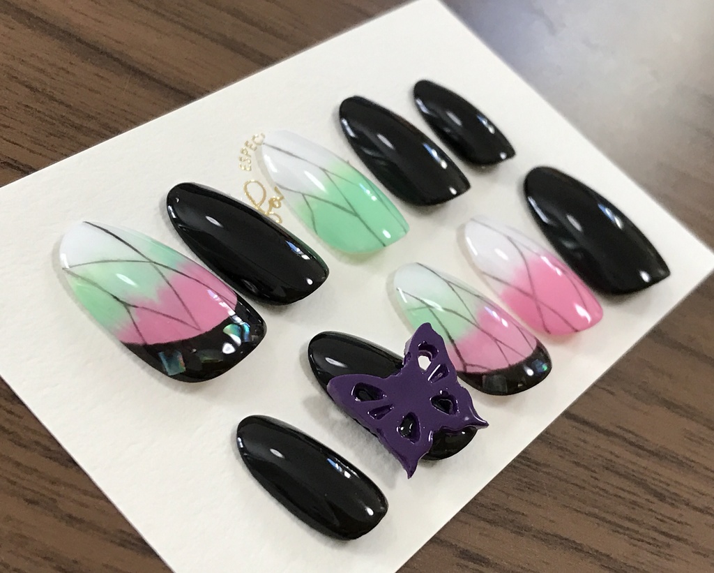 再販/鬼滅の刃/胡蝶しのぶ/ イメージネイルチップ