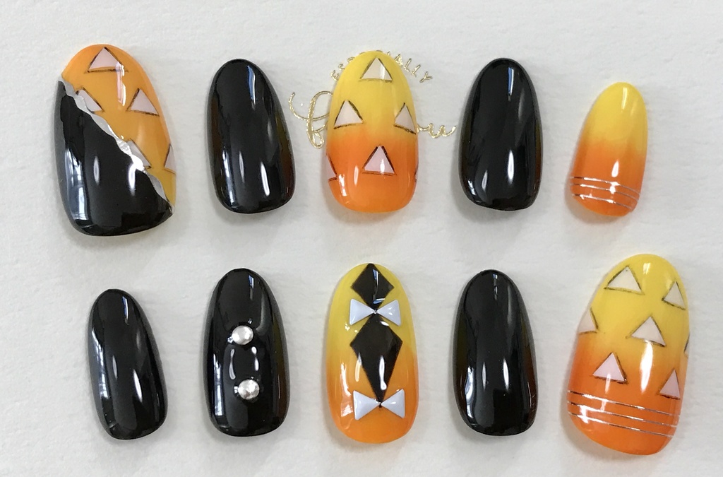 再販/鬼滅の刃/我妻善逸/イメージネイルチップ