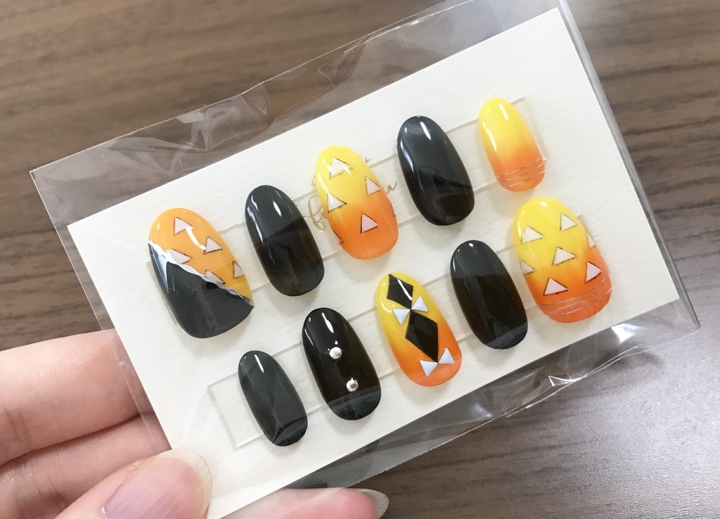 再販/鬼滅の刃/我妻善逸/イメージネイルチップ