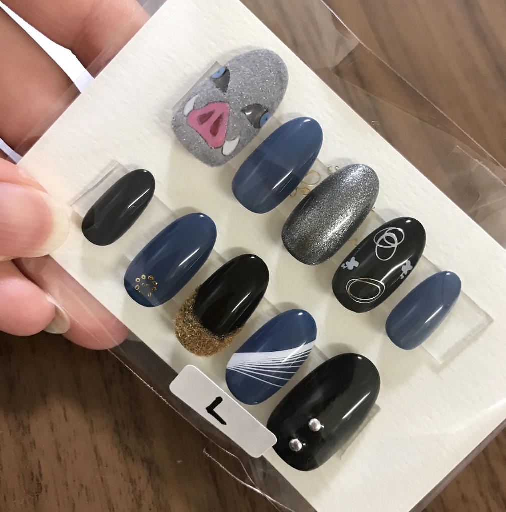 再販/鬼滅の刃/嘴平伊之助/イメージネイルチップ