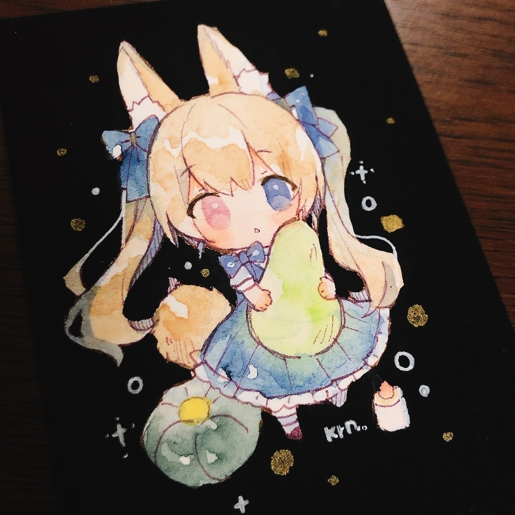 10月分＊ATC「子うさぎ」