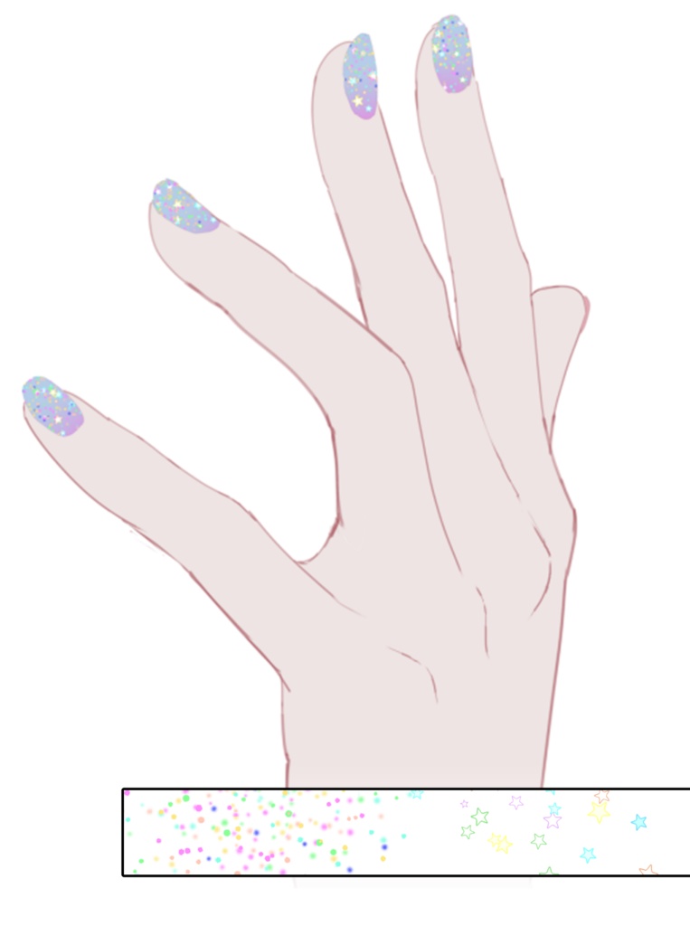 ラメ/グリッターブラシセット