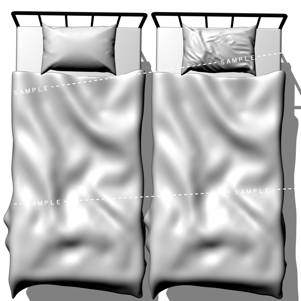 カスタマイズ3Dベッド【13色・6種】