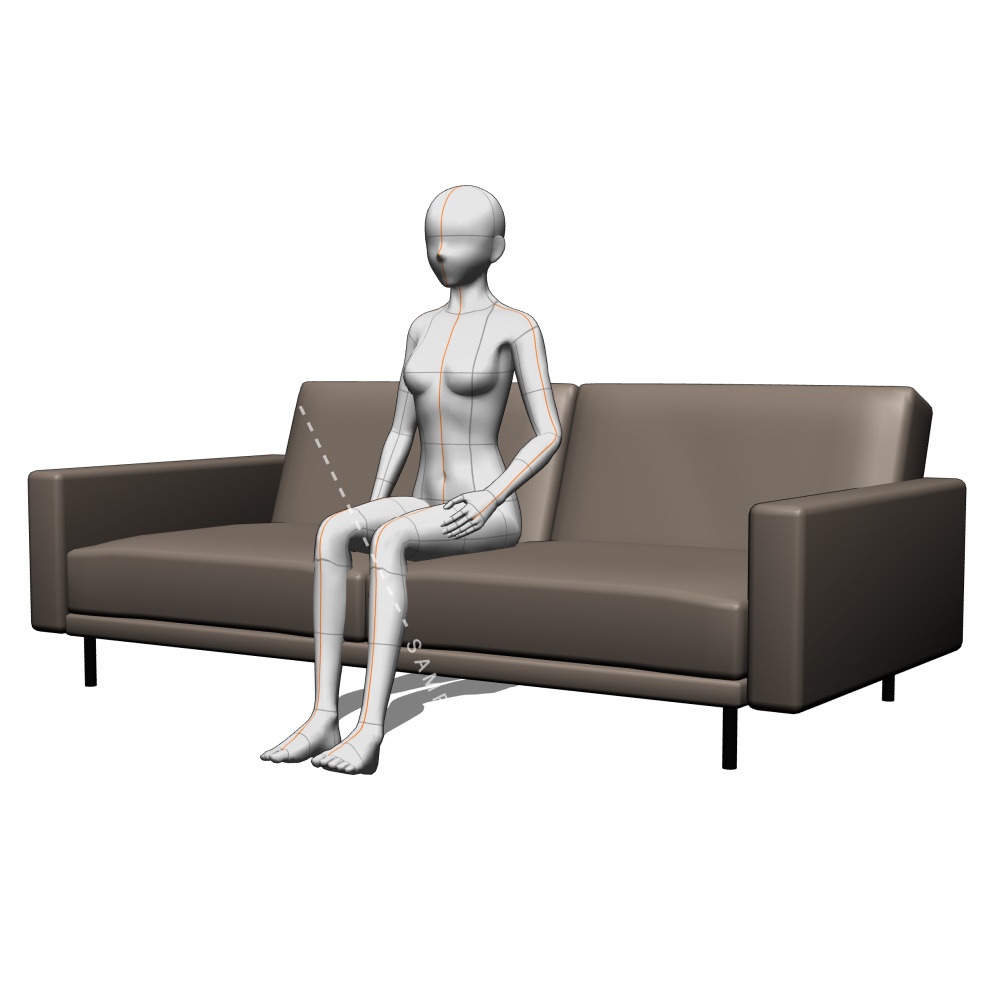 カスタマイズ3Dソファ【15色・3種】