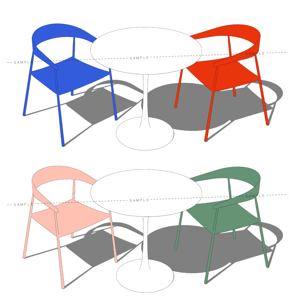 モダンチェア【3D】【軽量】