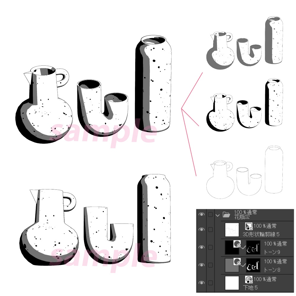 フラワーベースセット