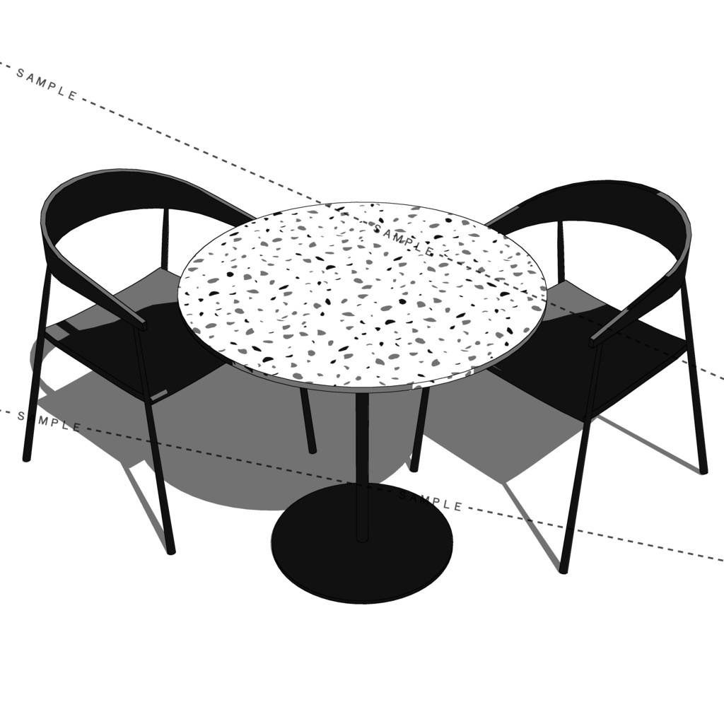 丸テーブルセット