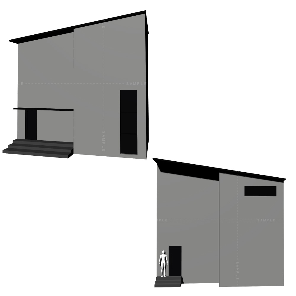 3Dモダンハウス03