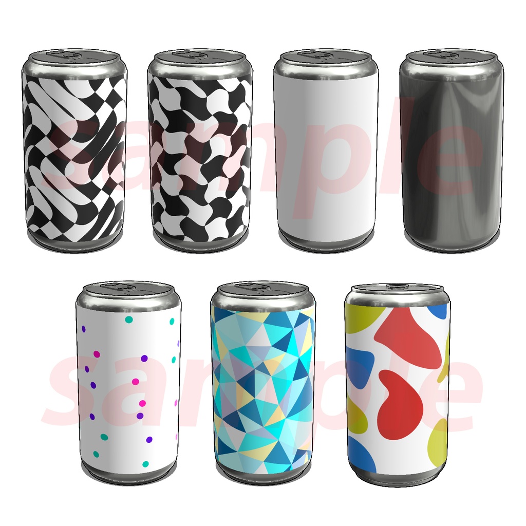 開閉可能3D缶セット【9種】