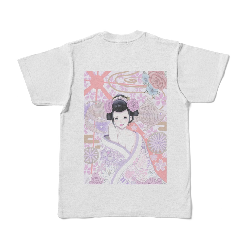 飛旅デザイン/カラーTシャツ-アッシュ (淡色)