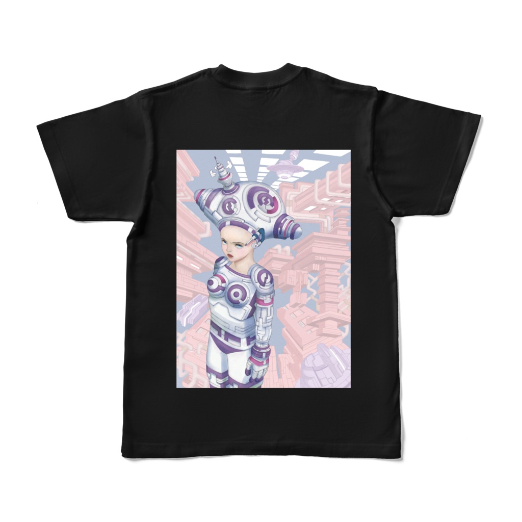 飛旅デザイン/カラーTシャツブラック(濃色)