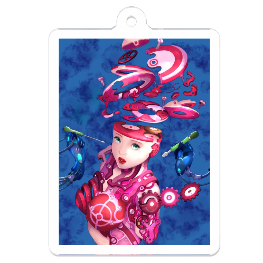 飛旅デザイン/アクリルキーホルダー/50 x 50(mm)