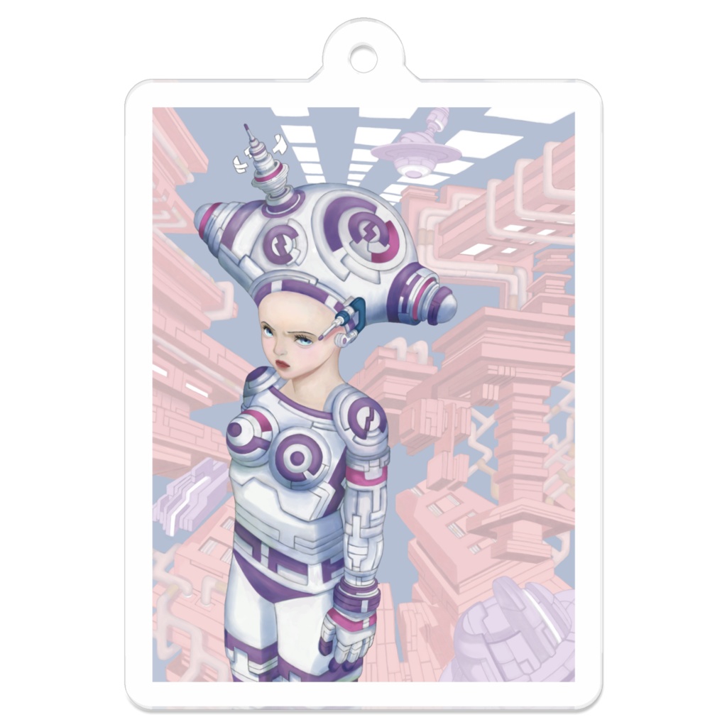 飛旅デザイン/アクリルキーホルダー50x50(mm)