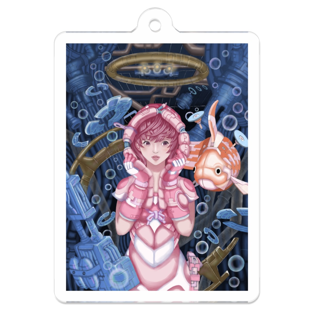 飛旅デザイン/アクリルキーホルダー50x50(mm)