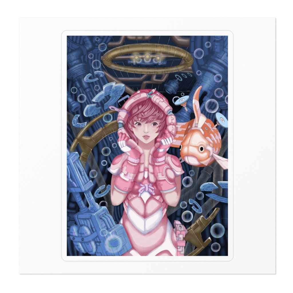 飛旅デザイン/ ステッカー100 x 100(mm)