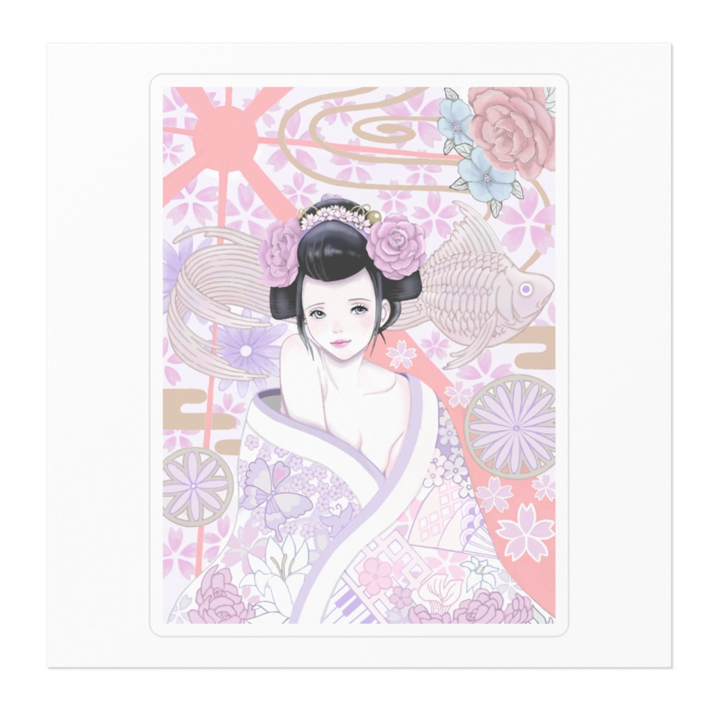 飛旅デザイン/ステッカー100 x 100(mm)