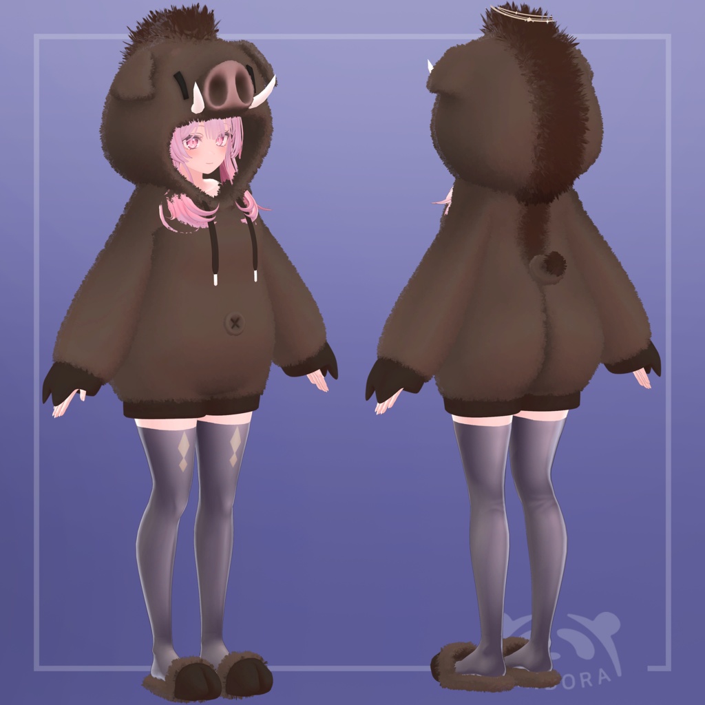 [VRchat] Pig - qpandorap - BOOTH