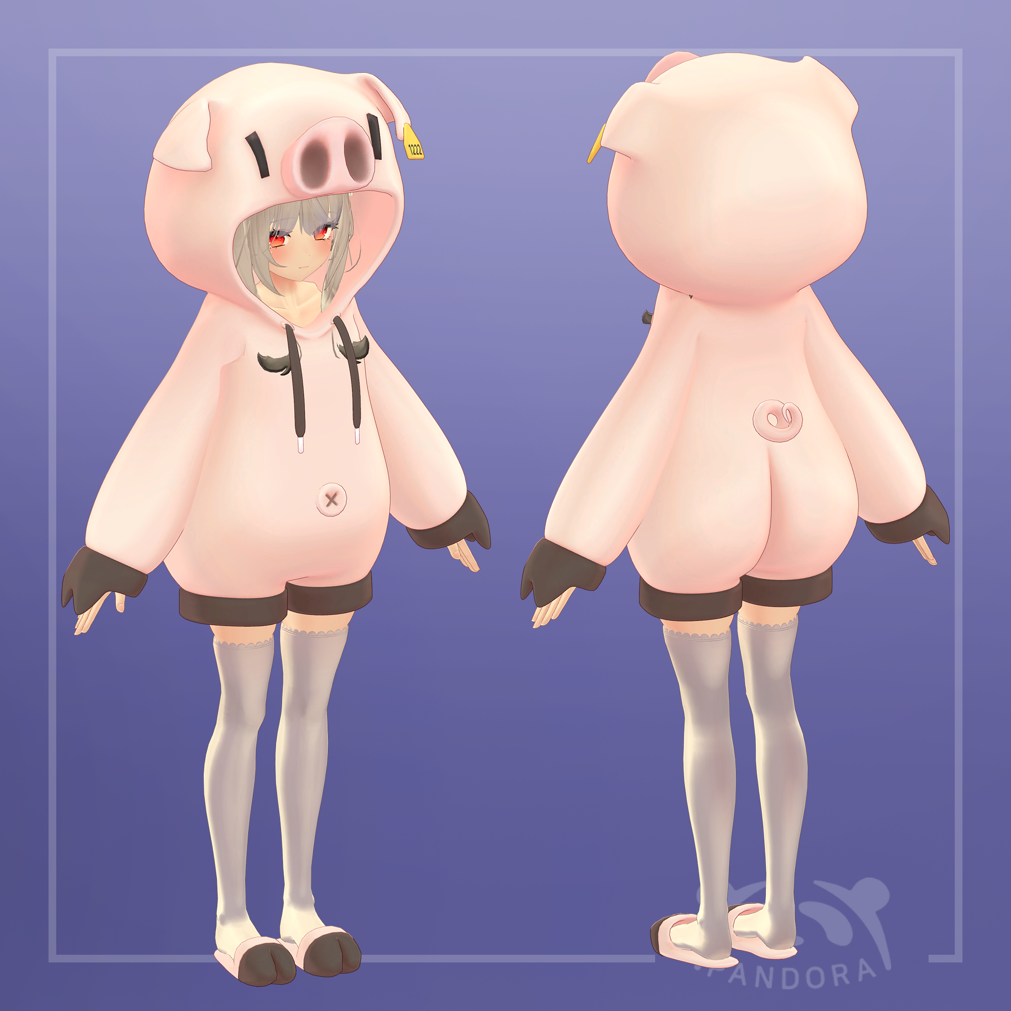 [VRchat] Pig - qpandorap - BOOTH