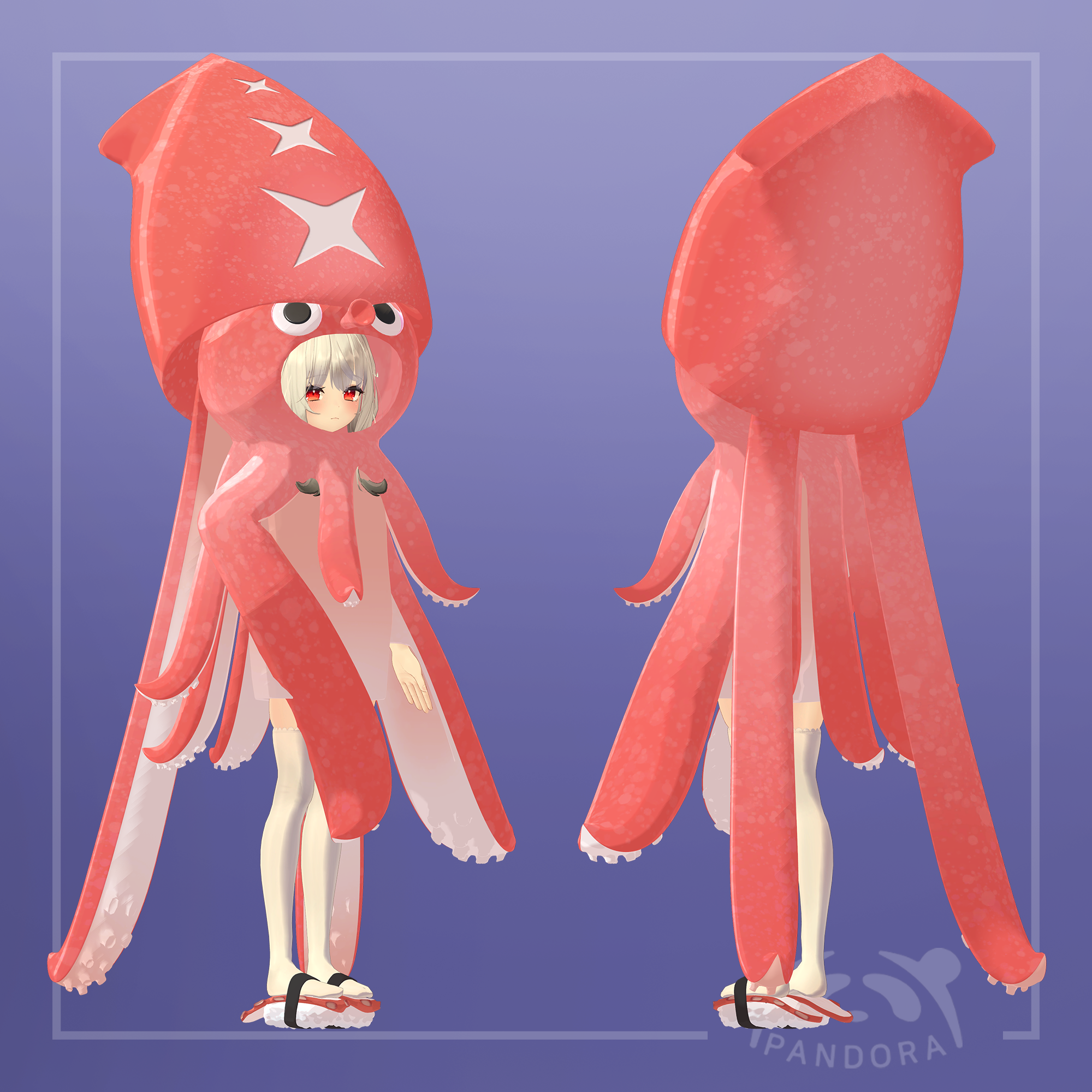 [VRchat] Octopusquid suit - qpandorap - BOOTH