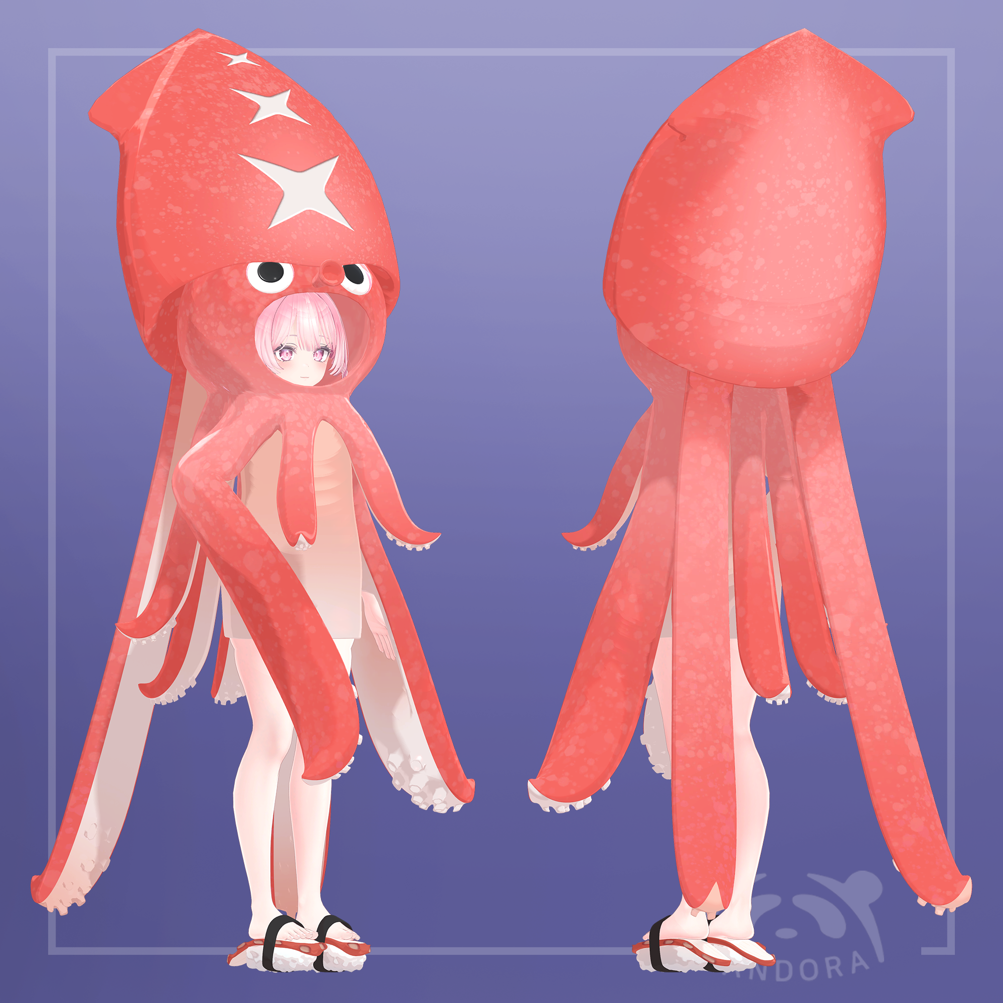 [VRchat] Octopusquid suit - qpandorap - BOOTH