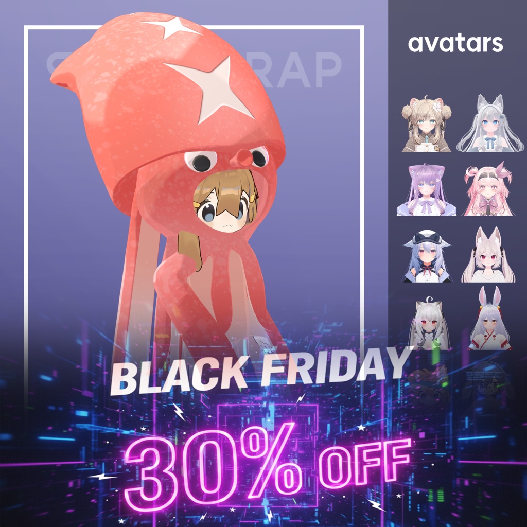 [VRchat] Octopusquid suit