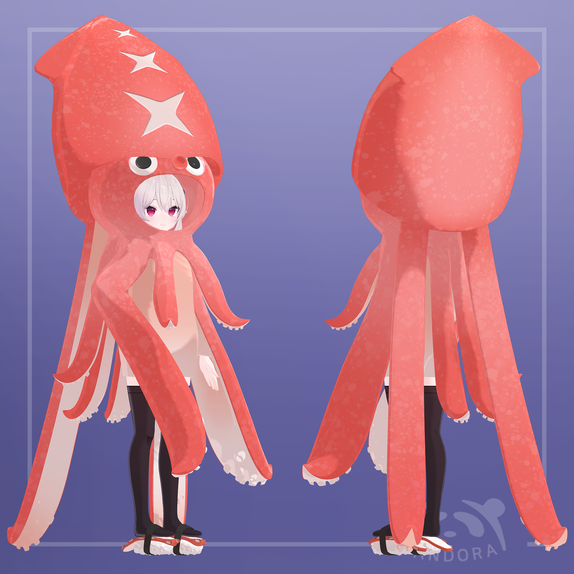 [VRchat] Octopusquid suit - qpandorap - BOOTH