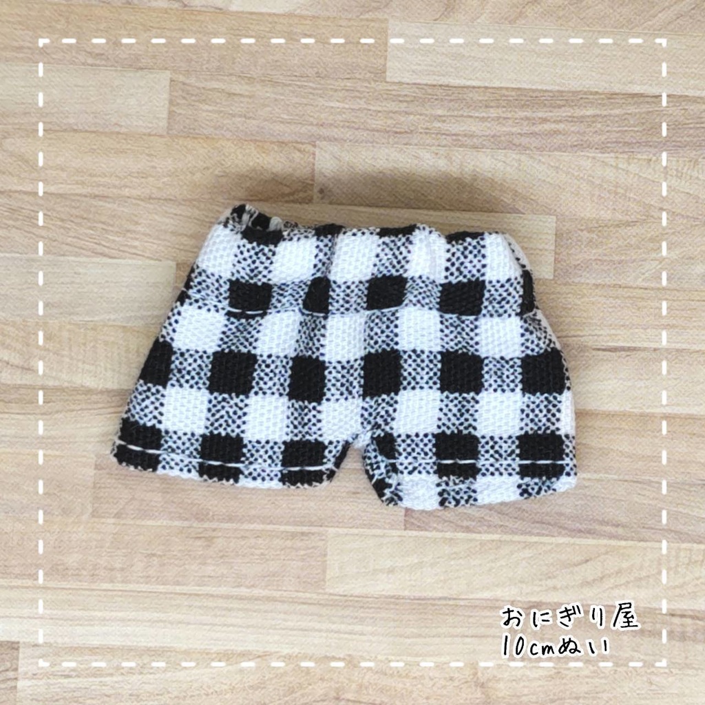 格子柄のズボン 10cmぬい用