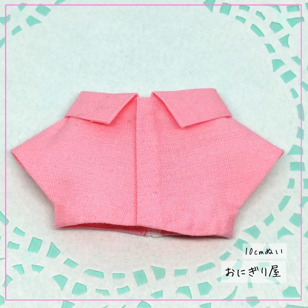 真ん中レースシャツ ピンク 10cmぬい