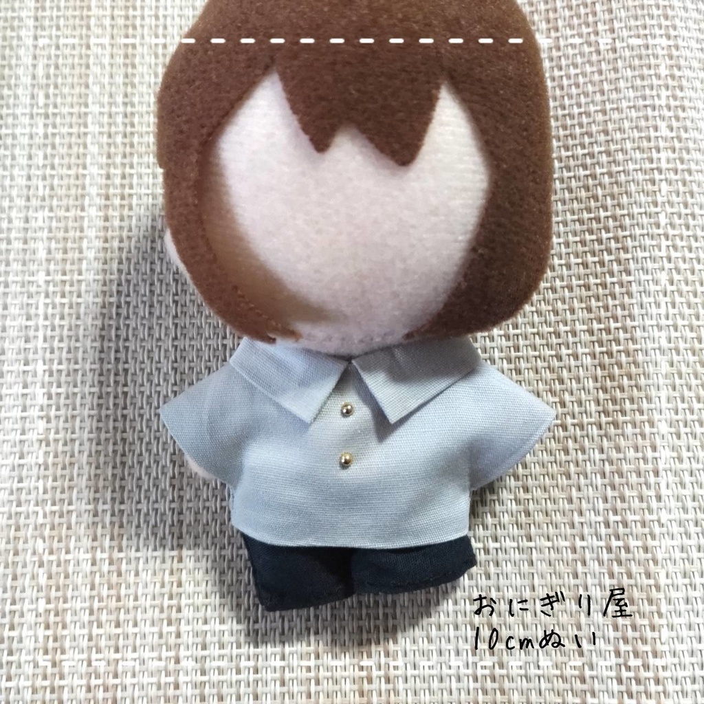 グレーのシャツ 10cmぬい服