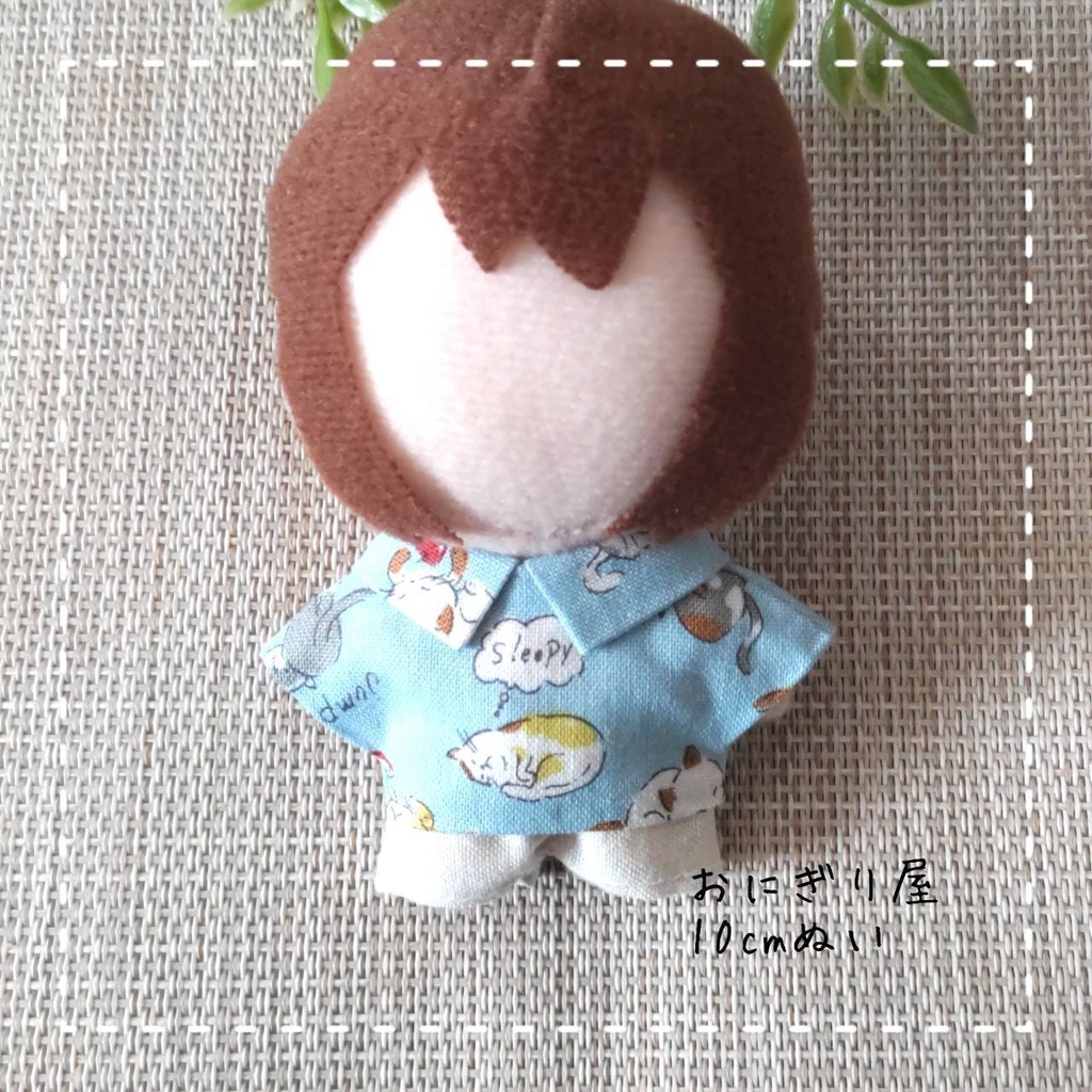 猫のシャツ 10cmぬい服