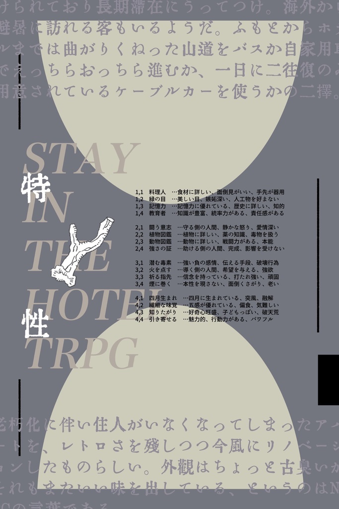 ステイインザホテルTRPG