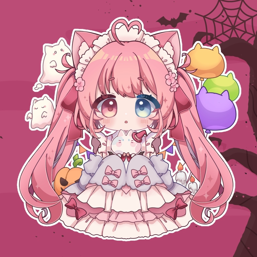 【2025/ハロウィン】アクリルキーホルダー&アクリルスタンド 2種 猫宮こころ