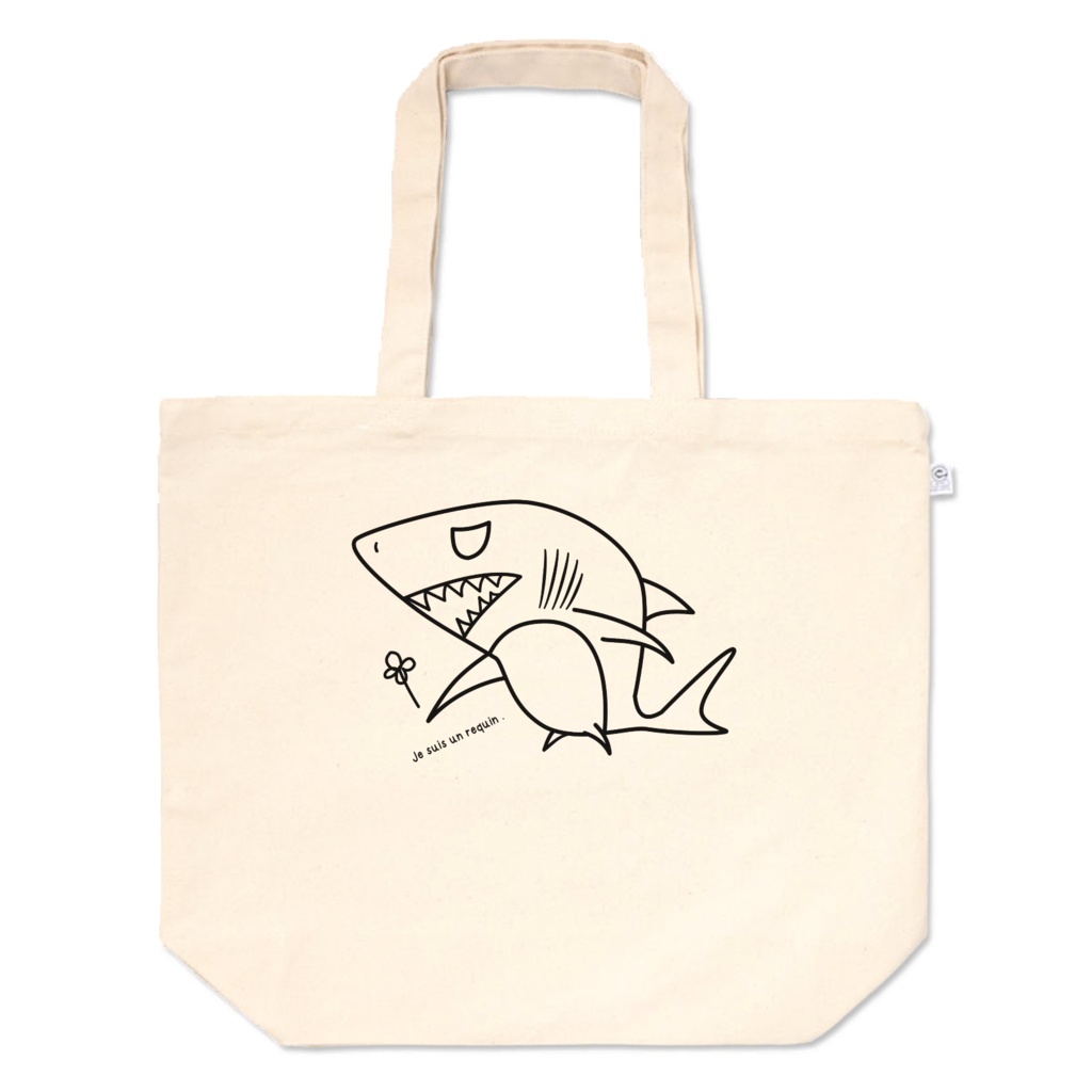 サメのブルーナ　トートバッグ