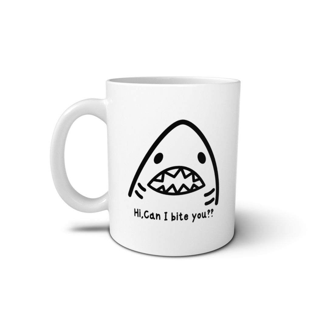 サメスタンプ マグカップ