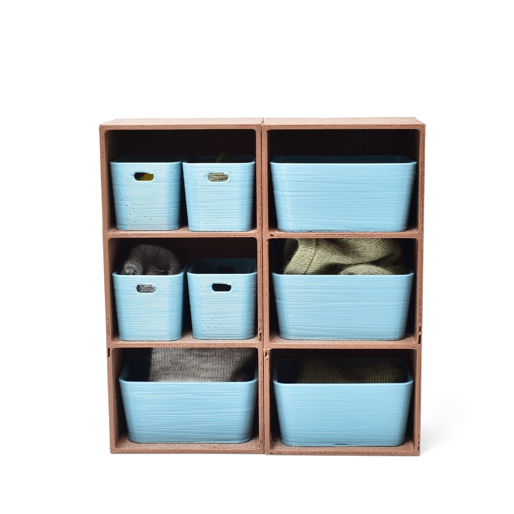 (無償版あり) 1/12 カラーボックス&収納ボックス(3Dプリンター用stlデータ)