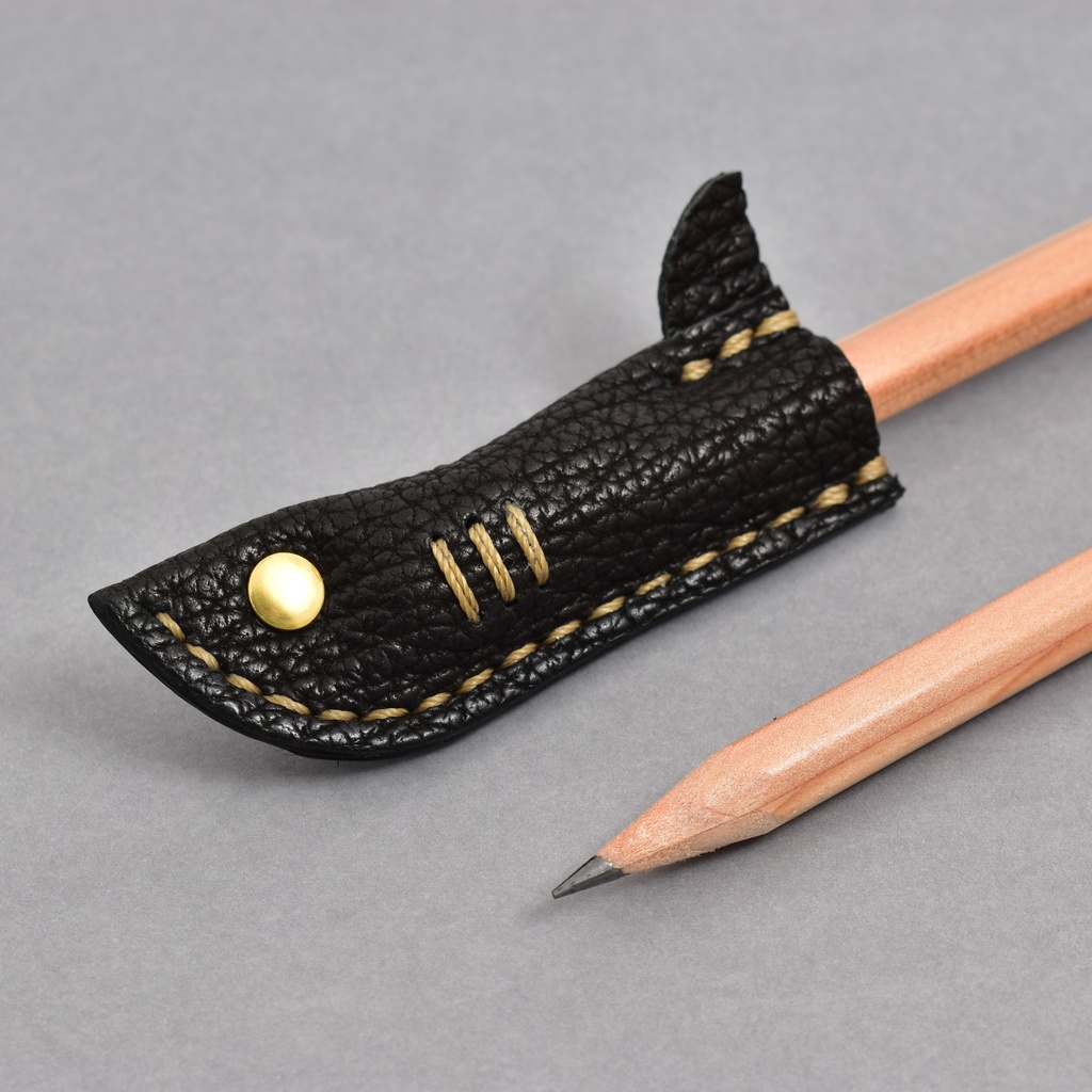 サメ革の鉛筆キャップ