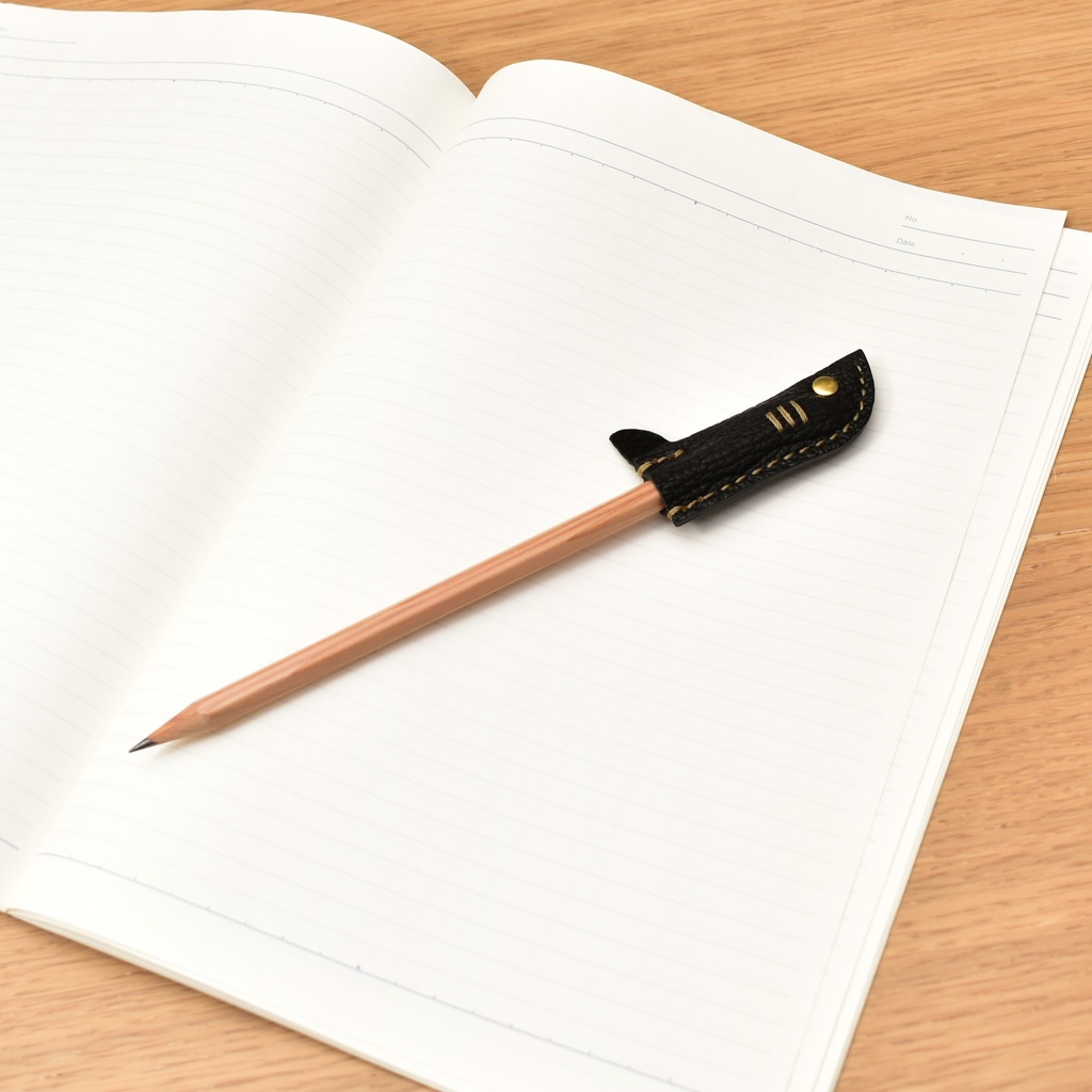 サメ革の鉛筆キャップ