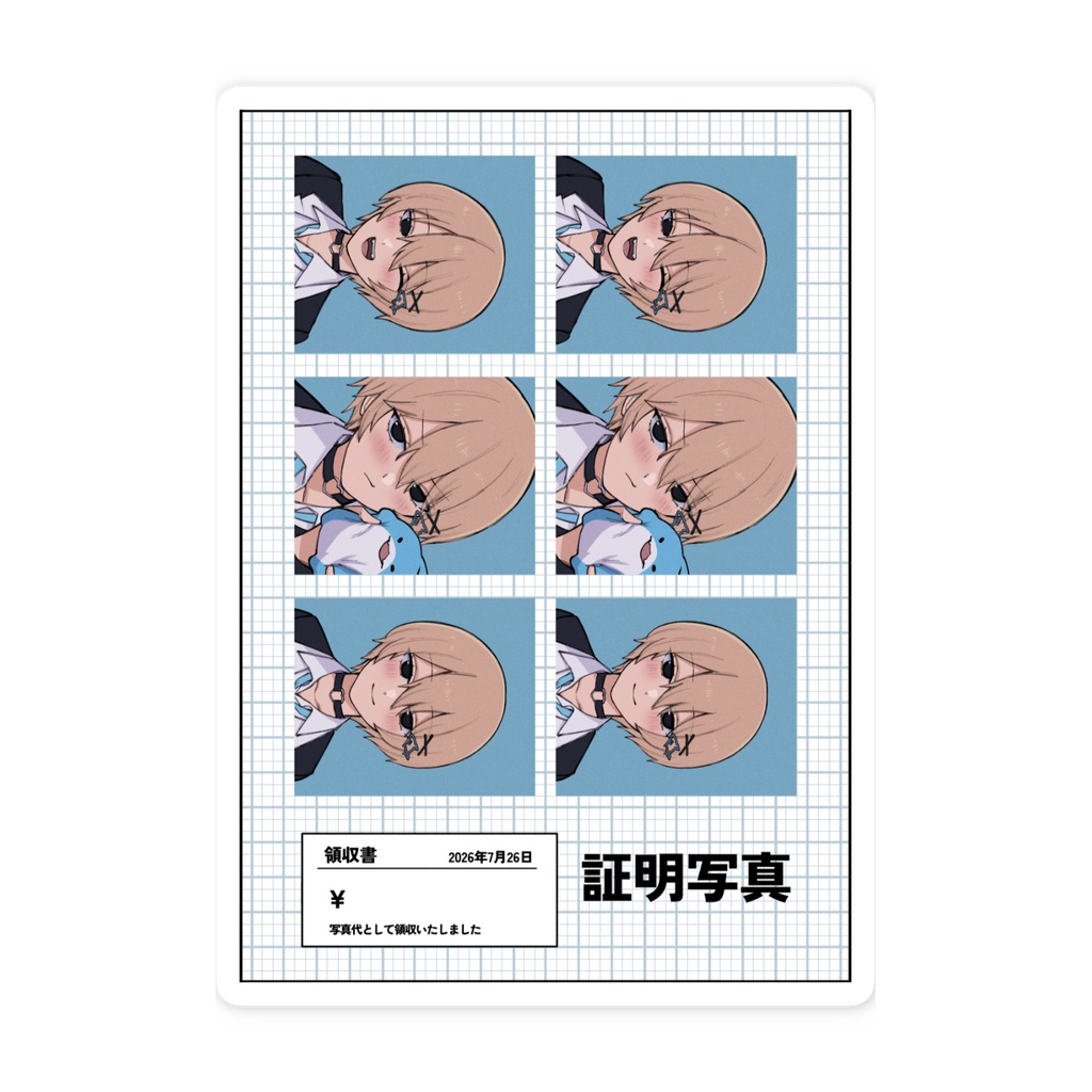 【saltweb】スマホステッカー/証明写真編