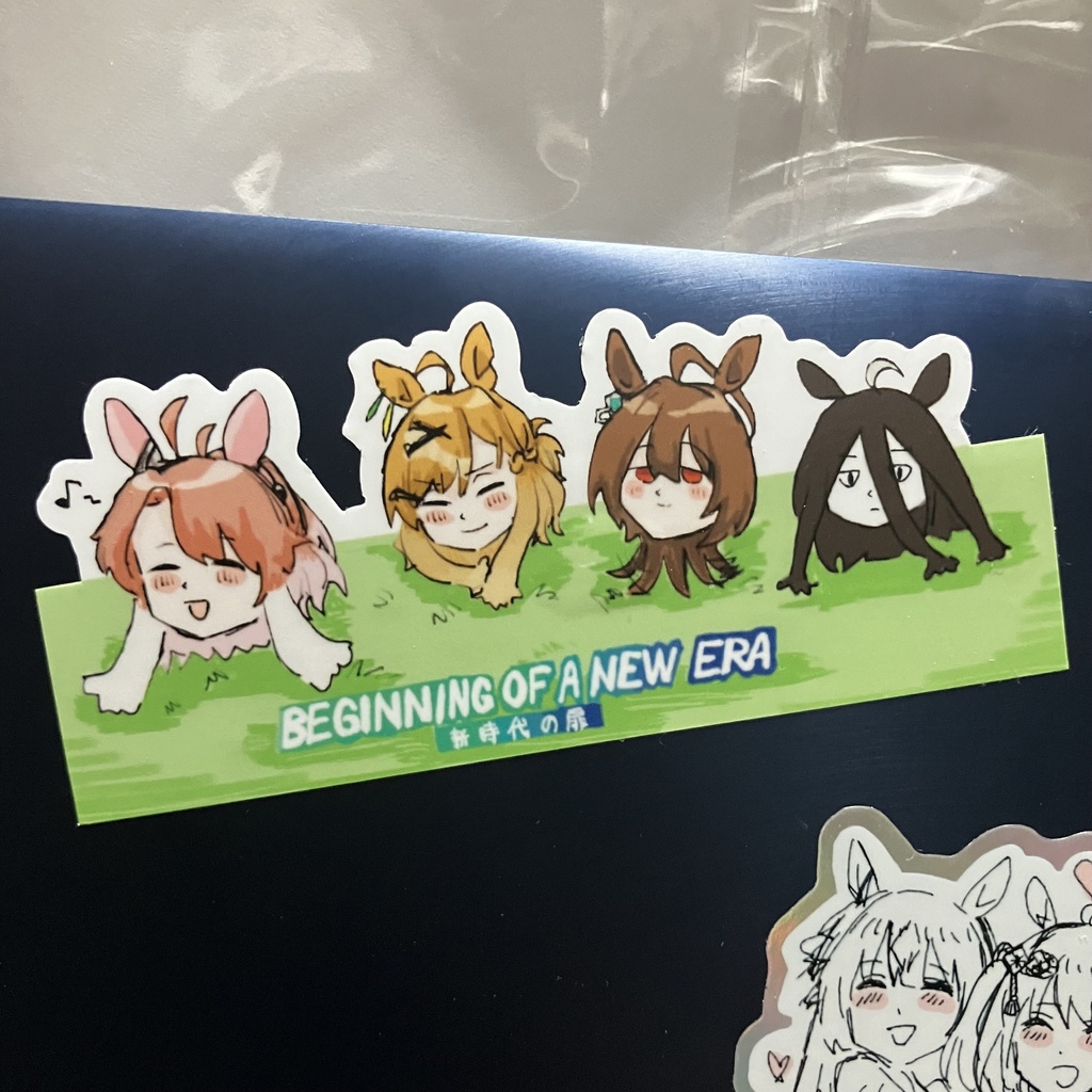 もみあげステッカー