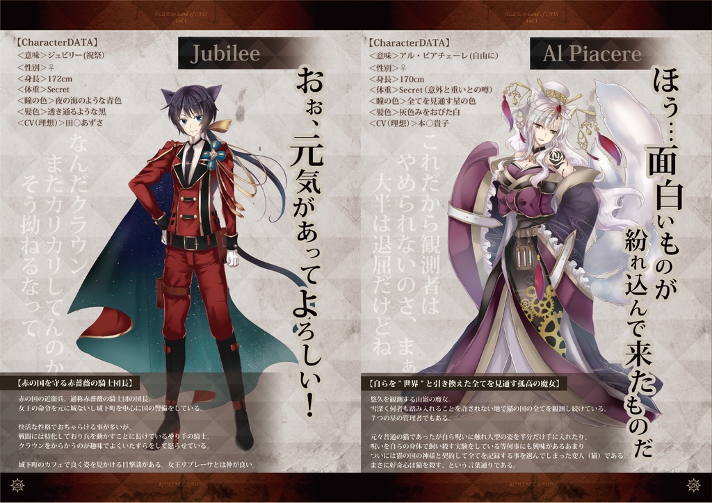 「猫の国のアリス」ストーリーbook Vol1【フルカラー44P/※購入特典:設定資料集/フルカラー44P付】合計フルカラー88P!