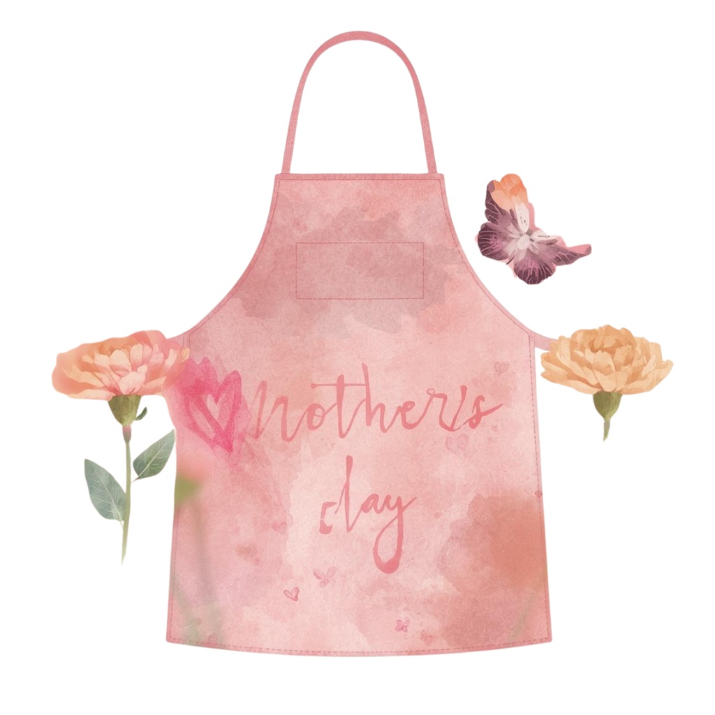 くすみカラー水彩フラワーフレーム|母の日カーネーション素材|10点セットPNG透過