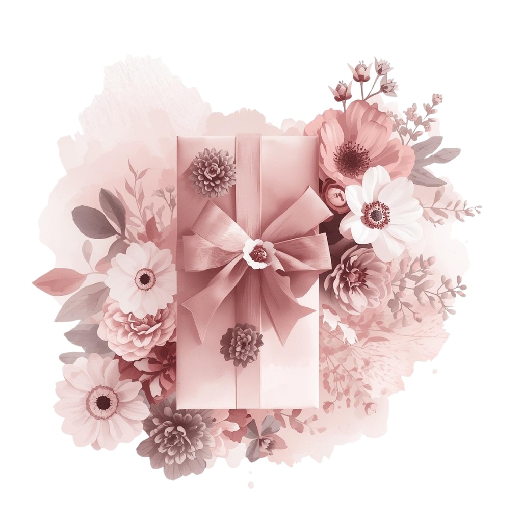 くすみカラー水彩フラワーフレーム|母の日カーネーション素材|10点セットPNG透過