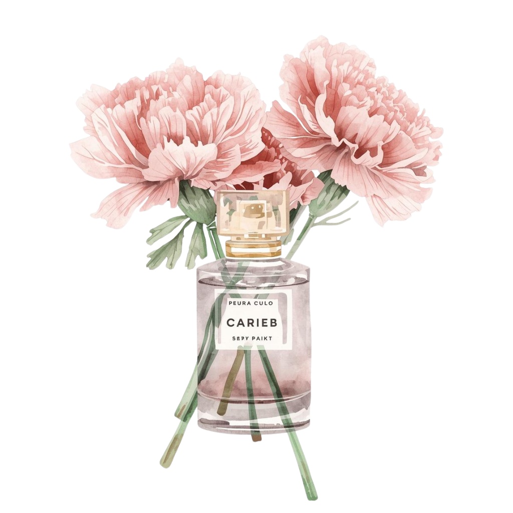 母の日 水彩クリップアート10点セット|くすみカラー カーネーション素材|PNG透過