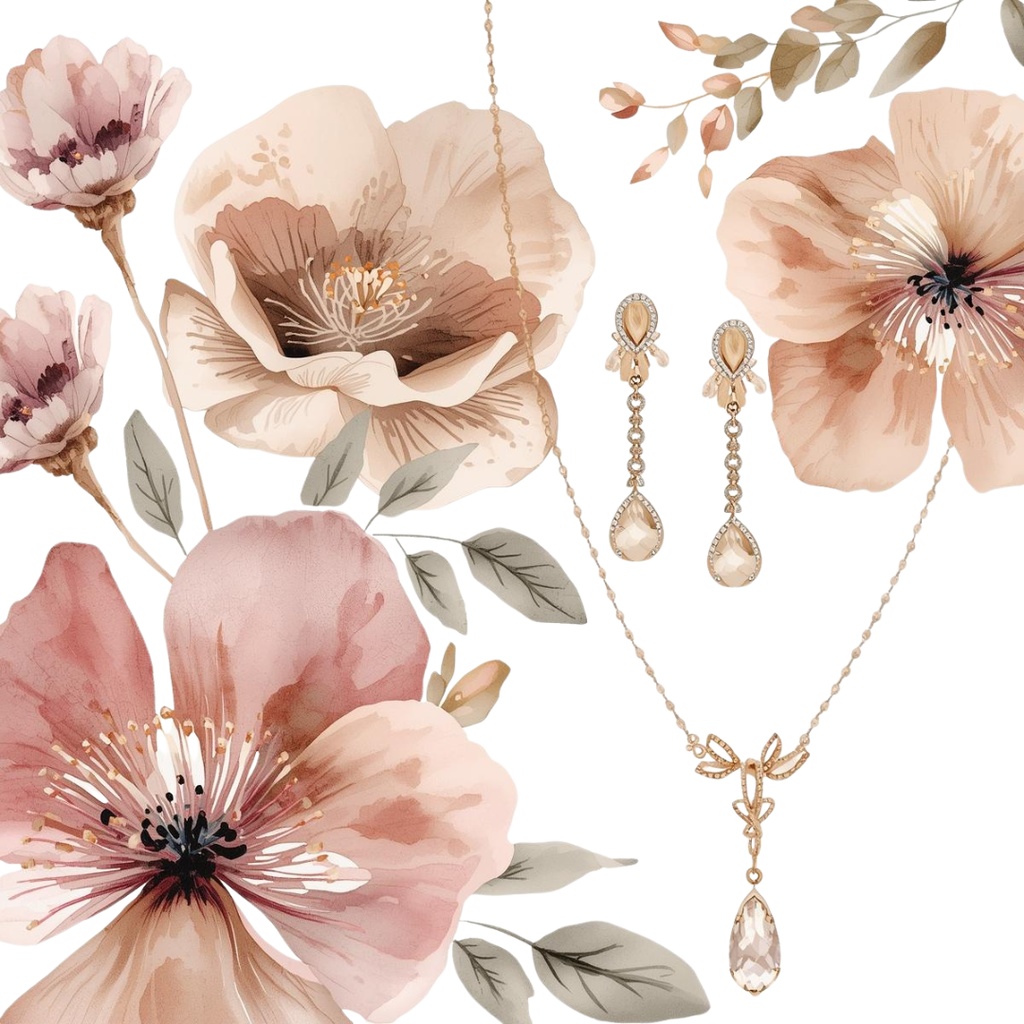 母の日 水彩クリップアート10点セット|くすみカラー カーネーション素材|PNG透過