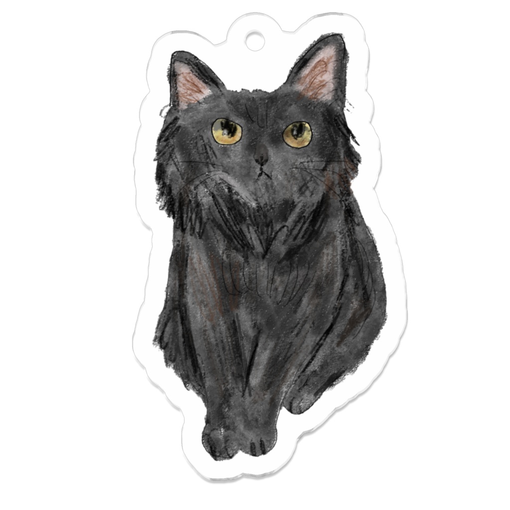 黒モフCATキーホルダー